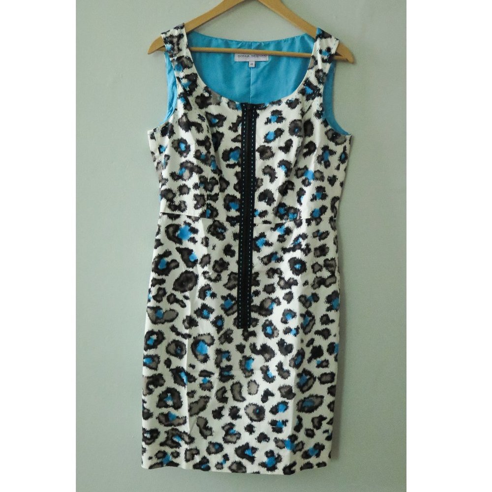 Donna Degnan Leopard Print Mini Dress